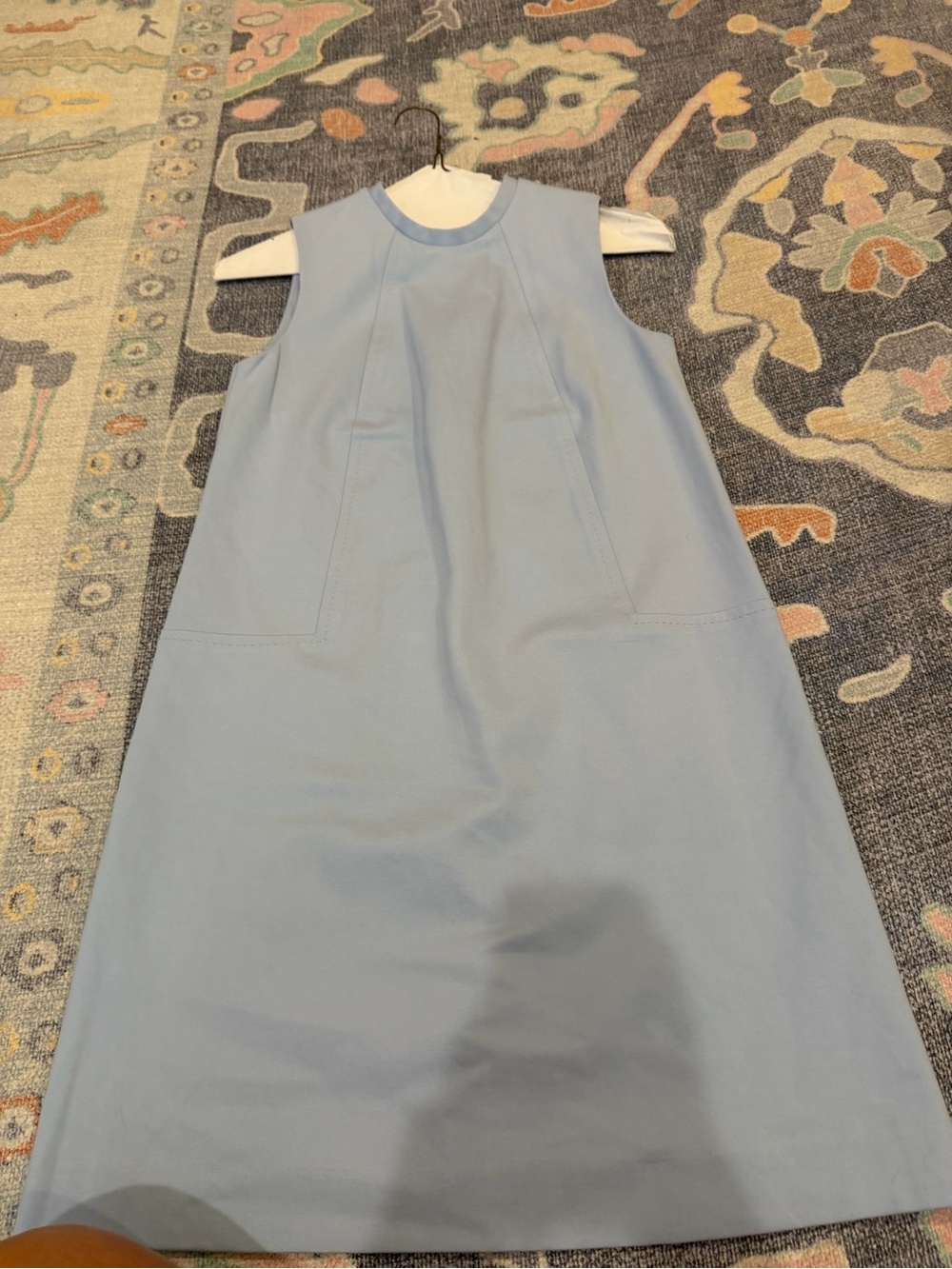 J. McLaughlin Sleeveless A-Line Dress in Light Blue
